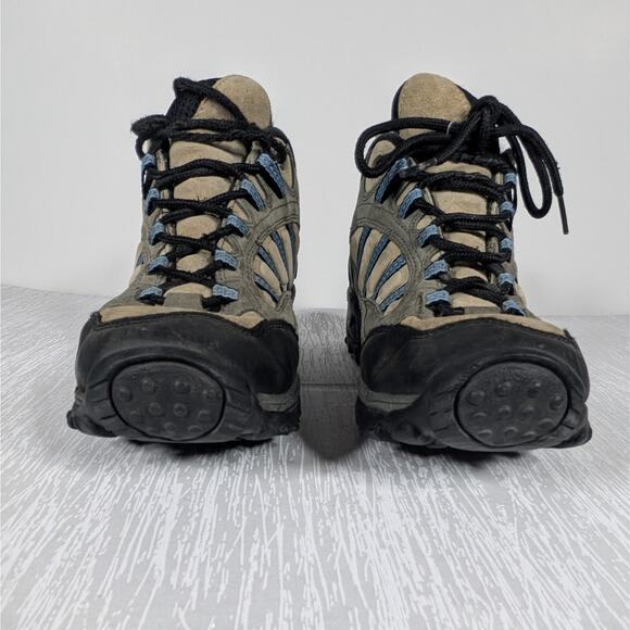 Merrell 45 Degree Hiking Boots Womens Size 9 Blade Grey/Light Blue Lace Up - Picture 2 of 7